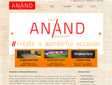Tablet Screenshot of ananddecor.com
